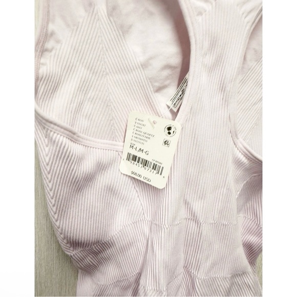 NWT Free People Movement Beat Street Bodysuit in Rose Quartz, Size M/L - Picture 7 of 11